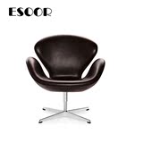 艺说 Swan chair 欧式设计师天鹅椅简约时尚软包休闲椅创意靠背椅