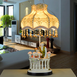 美式欧式复古陶瓷台灯客厅卧室床头装饰台灯公主温馨田园结婚台灯