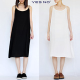 yesno原创设计打底吊带裙 天丝棉打底裙吊带背心裙 内搭衬裙