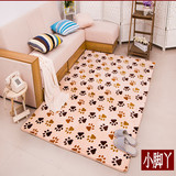 特价珊瑚绒宜家地毯客厅茶几卧室床边儿童毯满铺地垫门垫可定制