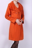 秋冬橘红色高级系列羊绒大衣 G12IF800