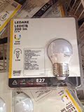 一凡上海宜家代购IKEA里代尔LED灯泡接口E27球形3.5W台灯灯泡