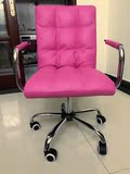 电脑椅黑色红色粉色小型办公椅吧台升降移动老板椅职员椅会员椅