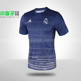 小李子:专柜正品Adidas 16-17皇马短袖T恤足球训练服AZ3888