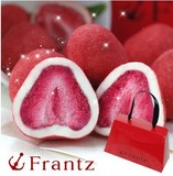 包邮 日本进口零食 Frantz 神户天空 红草莓松露草莓夹心巧克力