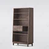 舒耐家居环保实木现代简约自然黑胡桃储物柜卧室家具五斗柜可定制