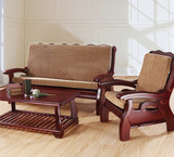 定做玉米绒红木头沙发垫 实木质沙发坐垫带靠背 加厚海绵木质椅垫