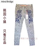 Mind Bridge【专柜正品】百家好女 印花春夏款修身铅笔裤MODP121A