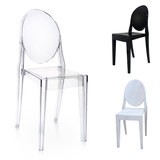 现代简约塑料餐椅时尚休闲塑料椅子亚克力透明餐椅幽灵魔鬼透明椅