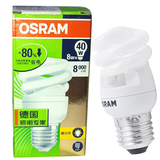 正品OSRAM欧司朗 全螺旋节能灯8W暖白色E27大口灯头