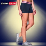 UA安德玛紧身裤运动训练跑步短裤包裹透气贴肤打底女代购1271777