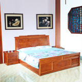 红木床双人1.8米缅甸非洲花梨木辉煌全实木卧室家具中式古典雕花
