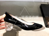 卡車妹香港代購 KATE SPADE 16春夏 水晶跟底浅口方头中跟女鞋