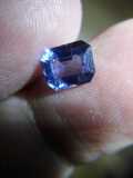 彩色宝石1.51克拉天然斯里兰卡中蓝色祖方刻面蓝宝石戒面挂坠裸石