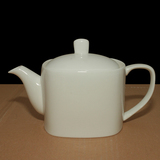 唐山手工白瓷茶壶单壶高档纯白骨瓷壶简单茶具大号功夫泡茶壶特价