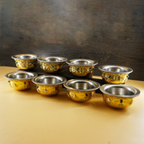 藏传密宗法器佛教用品佛堂供水杯供佛杯八吉祥供水碗八供杯护法杯