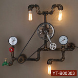 loft欧美乡村复古铁艺工业风个性创意网咖餐厅酒吧装饰齿轮吊灯具