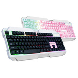 凯迪威9002炫光键盘 USB专业游戏发光键盘 防水有线七彩背光键盘