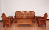 广东省江门市红木家具热卖新款实木沙发组合客厅象头如意沙发整装