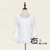 特 洛丽塔lolita洋装姬袖日系雪纺衬衫 衬衣