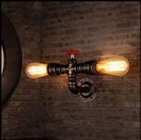 loft复古工业风美式壁灯过道走廊酒吧网咖简约创意个性水管铁艺灯