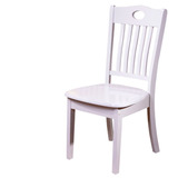 实木欧式地中海白色象牙白烤漆简约现代全实木餐椅饭店餐厅包邮