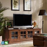 HH美式全实木电视柜组合简约乡村电视柜组合电视柜客厅家具1.8米