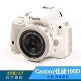 Canon/佳能 100D KISS X7  白色 双头套机 日本直邮
