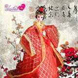 正版古董雅丽思中国古装新娘芭比娃娃雪纺制作洋娃娃生日送礼收藏