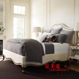 全实木床家具1.8米现货床 欧式双人床北欧宜家床简欧美式床布艺床