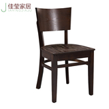 北欧实木餐椅橡木简约现代中式餐厅椅子家用餐厅椅子高端特色椅子