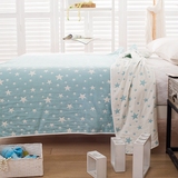 洁丽雅纯棉毛巾毯1.5米纱布毛巾被儿童婴儿毯全棉盖毯床单1.8米