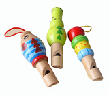 卡通动物小口哨 木质木制早教益智 力 1-2-3-4岁儿童宝宝幼儿玩具