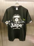 5月 艾莉儿香港代购 AAPE 16夏男 迷彩猿人头 经典款短袖T恤2214