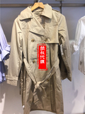 【新品】代购正品Gap女装 经典纯色棉质风衣时尚中长款外套199470