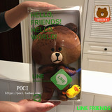 韩国代购正品 正版 LINE friends布朗熊可妮兔公仔 毛绒玩具 玩偶