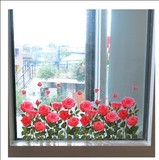韩国墙贴纸幼儿园橱窗装饰玻璃双面图案贴花移门腰线贴窗户贴窗花