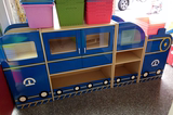 区角柜汽车城堡柜幼儿园玩具柜书柜防火板多格7格书包柜造型低柜