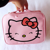 新款hello kitty粉色化妆包 可爱KT猫旅行洗漱包 卡通防水工具包