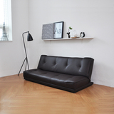 日式简易可折叠多功能两用沙发床小户型简约现代双人位办公皮布艺