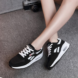 夏季气垫鞋女韩版黑白潮鞋学生跑步鞋女鞋子休闲鞋透气网面运动鞋