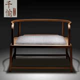 新中式实木禅椅 简约单人沙发椅禅意样板房家具定制休闲椅子圈椅