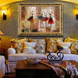 油画欧式手绘客厅卧室 装饰画壁画挂画 现代抽象画芭蕾舞者热卖2