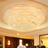 2016新款S金圆形客厅吸顶灯简约LED卧室灯具现代大厅水晶灯工程灯