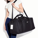 简约大容量手提单肩旅行包旅行袋长短途登机行李包帆布托运包新款