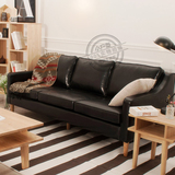 住宅家具欧式美式北欧宜家客厅单人双人三人皮艺沙发休闲椅组合