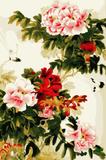 新款数字油画包邮手绘牡丹diy花卉油画风景大幅数码油画客厅装饰