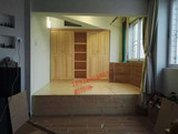 广州实木松木家具定制和室榻榻米地台榻榻米床储物床阳台飘窗定做