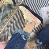 韩国原宿街拍蕾哈娜同款板鞋女韩版ulzzang拼色休闲平底运动鞋潮