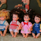 外单库存老货老塑料娃娃怀旧复古软塑小洋娃娃古董玩具vintage藏